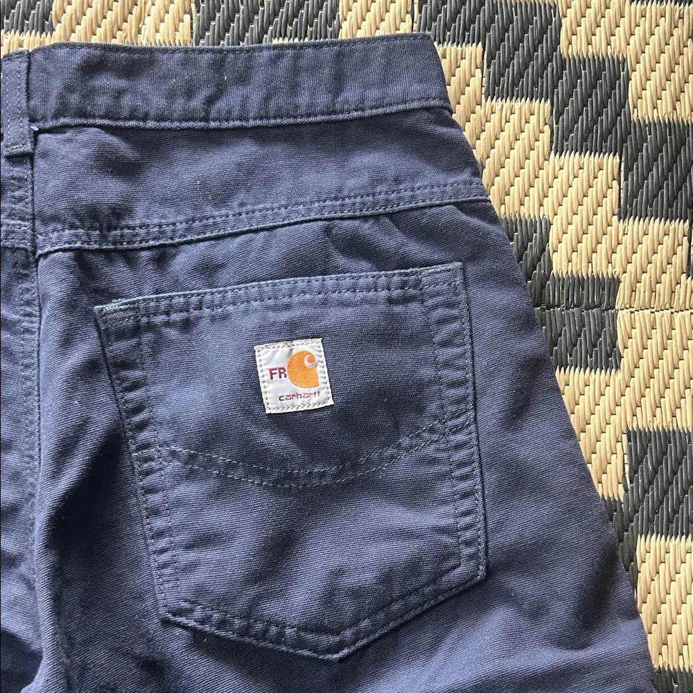 EUC Carhartt Men's Navy Work Pants - Picture 2 of 4